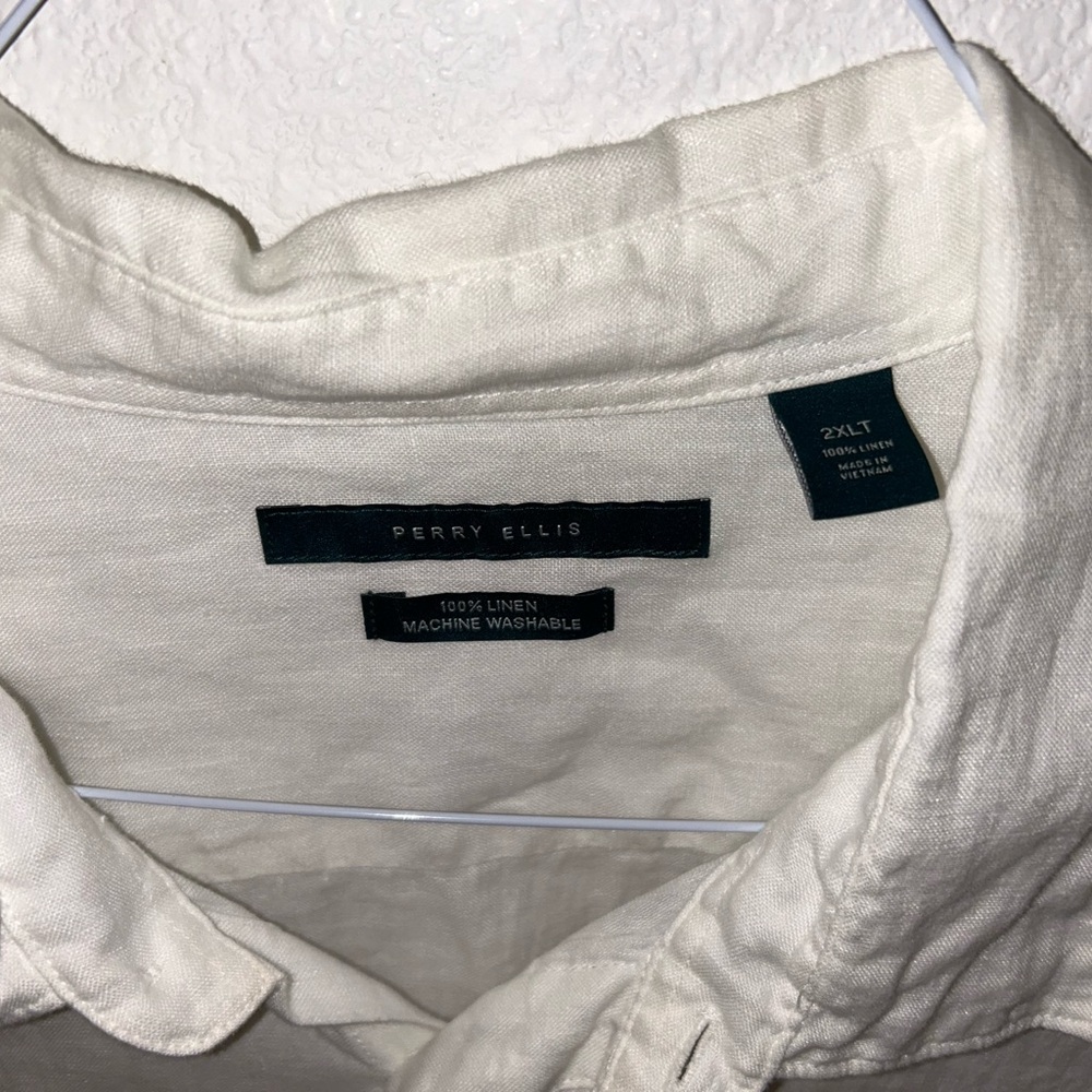 White Linen Button Up - image 3